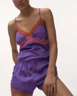 Love Stories Apollo Elegante Pyjama-Shorts Lila Clearance