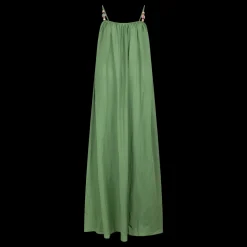 Love Stories Apricot Langes, luftiges Sommerkleid Grün Fashion