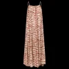 Love Stories Apricot Langes, luftiges Sommerkleid Braun Fashion