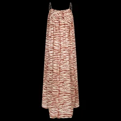 Love Stories Apricot Langes, luftiges Sommerkleid Braun Fashion