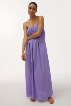 Love Stories Apricot Langes luftiges Sommerkleid Flieder New