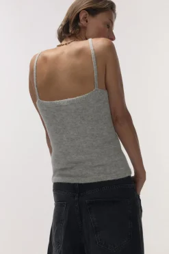 Love Stories Camilla Bequemes Woll-Top Grau Sale