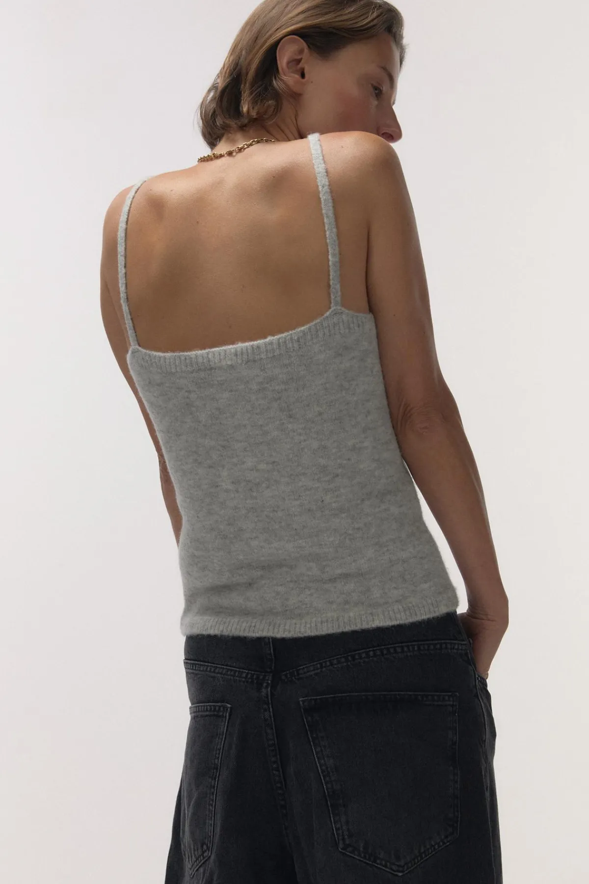 Love Stories Camilla Bequemes Woll-Top Grau Sale