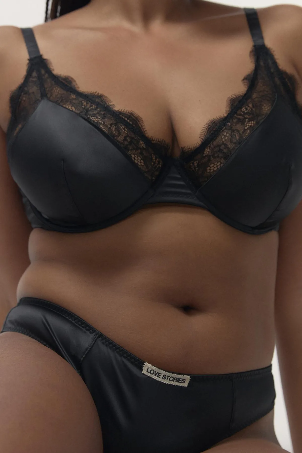Love Stories Carl Slip im brasilianischen Stil Schwarz Discount