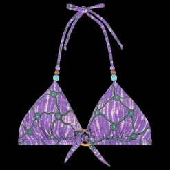 Love Stories Carly Gepolstertes Bikini-Oberteil Lila New