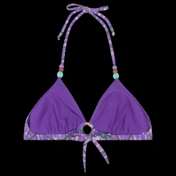 Love Stories Carly Gepolstertes Bikini-Oberteil Lila New
