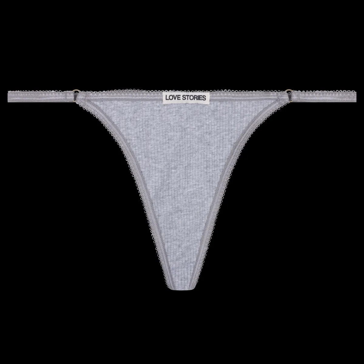 Love Stories Carole String im Tanga-Stil Grau Clearance