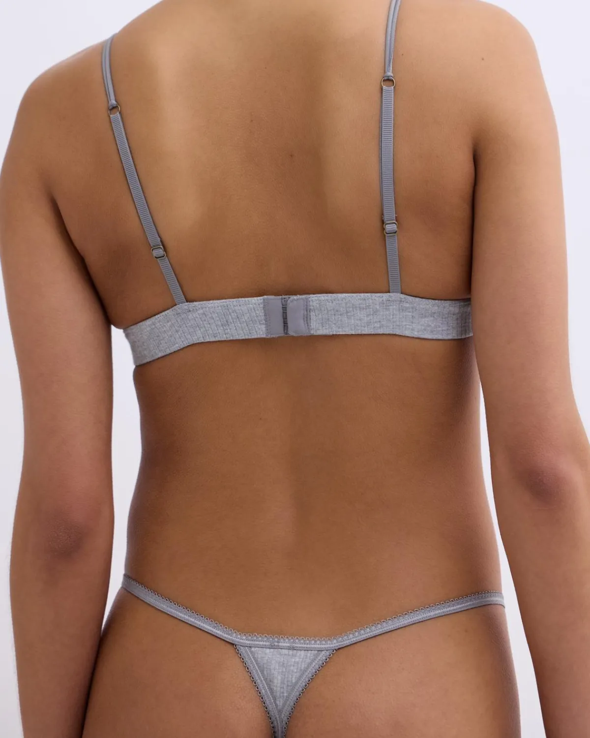 Love Stories Carole String im Tanga-Stil Grau Clearance