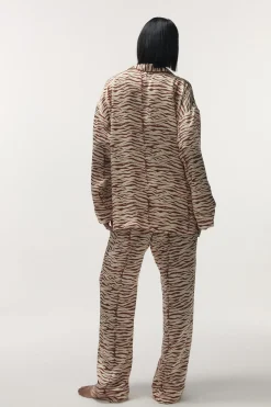 Love Stories Cedric Klassisches Pyjamahemd Braun New