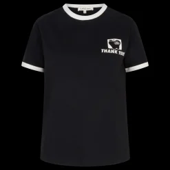 Love Stories Charlet Sportliches Baumwoll-T-Shirt Schwarz Hot