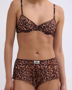 Love Stories Chrissy Shorts im Boxershorts-Stil AnimalPrint Clearance