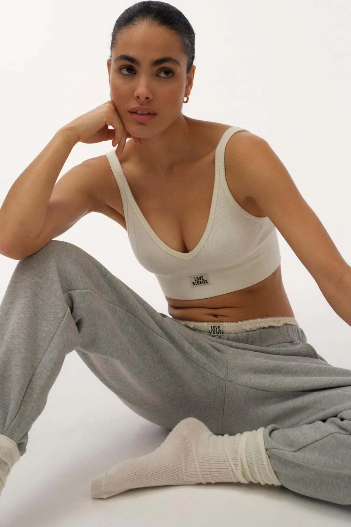 Love Stories Donna Bequeme Trackpants Grau Fashion