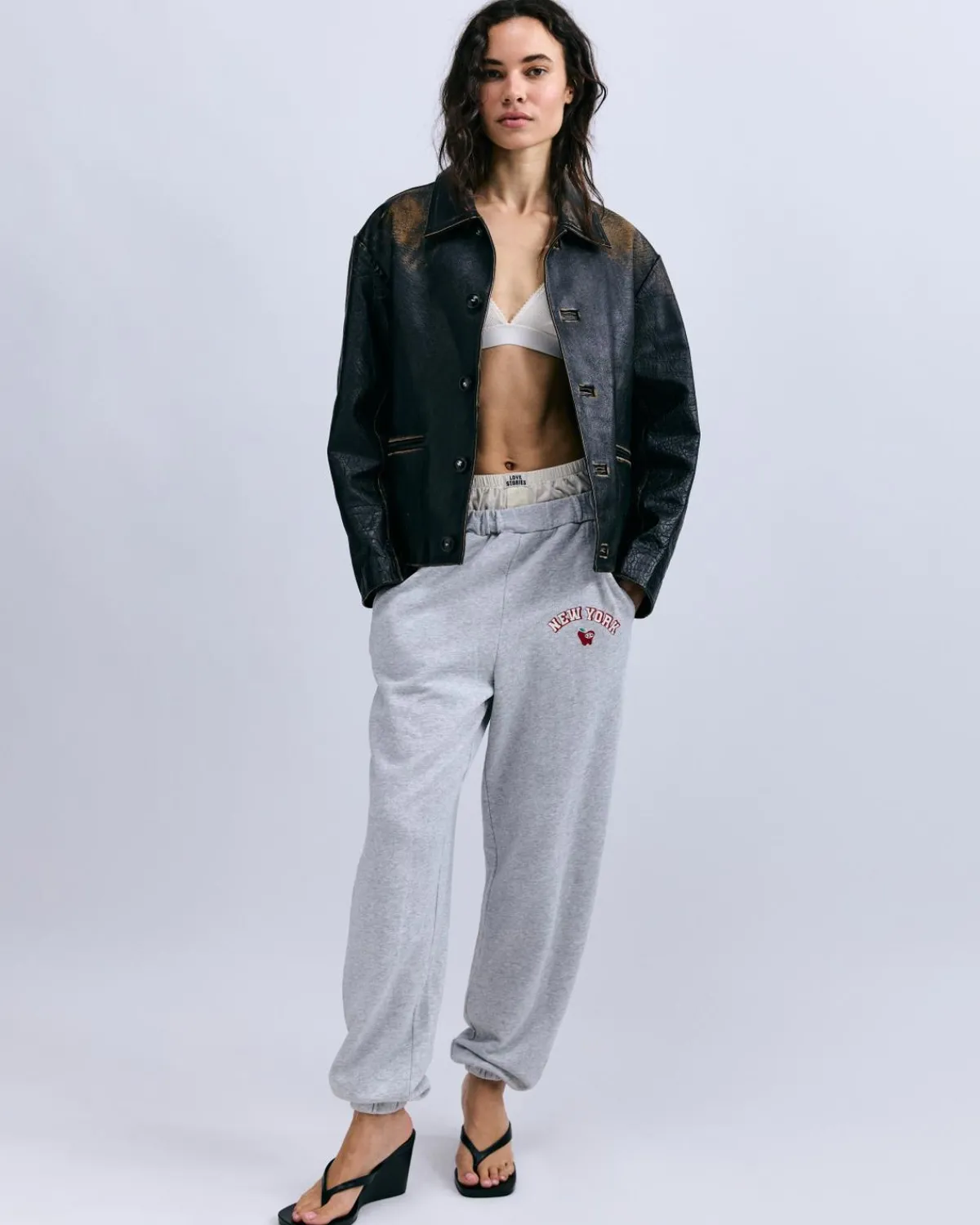 Love Stories Donna Bequeme Trainingshose Grau Online