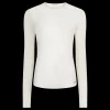 Love Stories Elle Langärmeliges Mesh-Top Off-White New