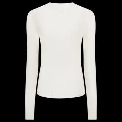 Love Stories Elle Langärmeliges Mesh-Top Off-White New