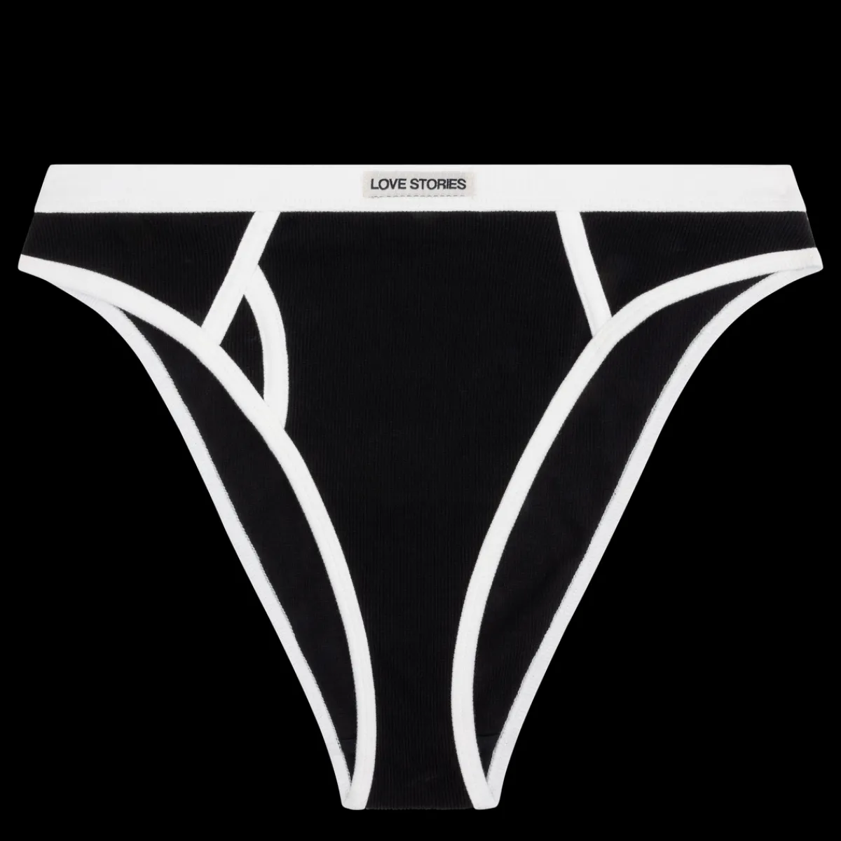 Love Stories Enith Slips im brasilianischen Stil Schwarz Discount