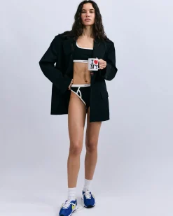Love Stories Enith Slips im brasilianischen Stil Schwarz Discount