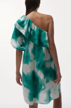 Love Stories Everly Ein-Schulter-Kleid Minze Clearance