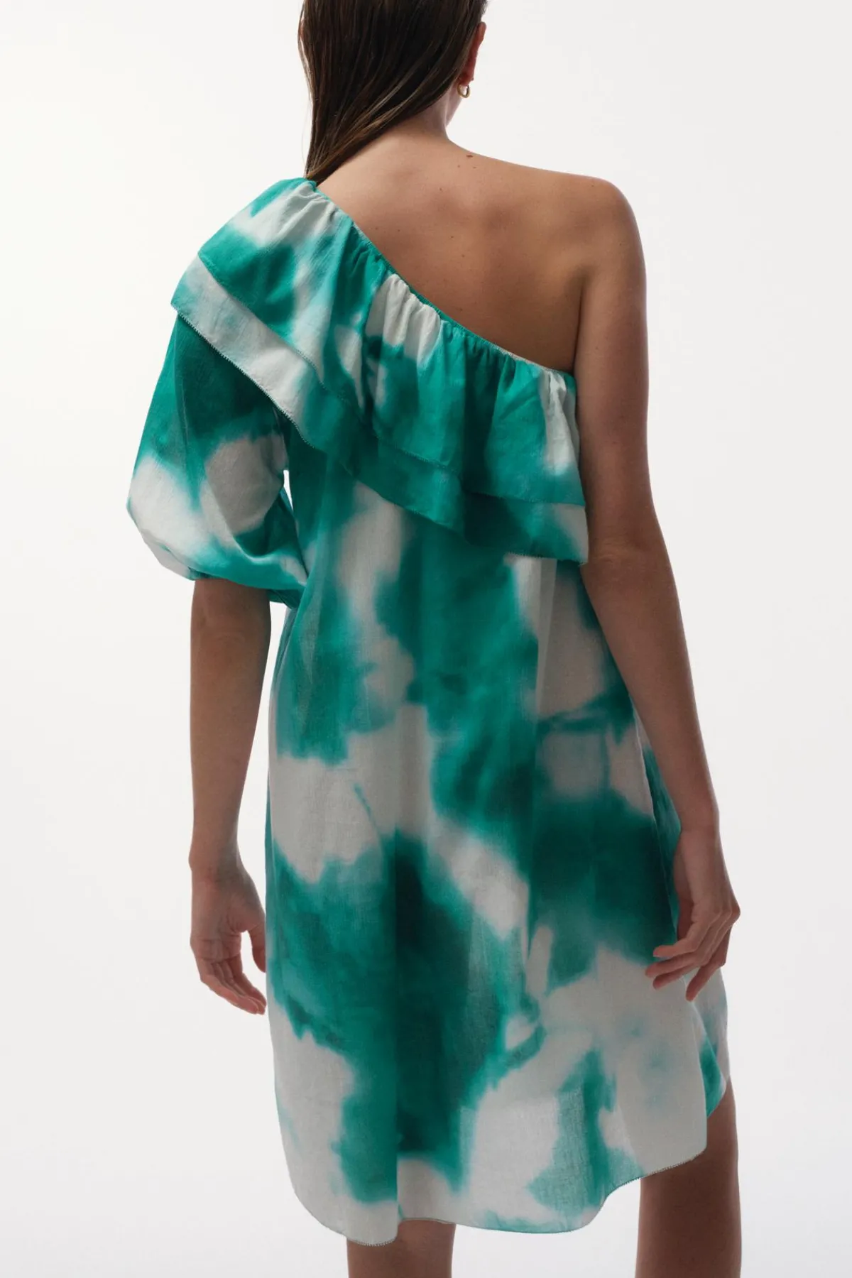 Love Stories Everly Ein-Schulter-Kleid Minze Clearance