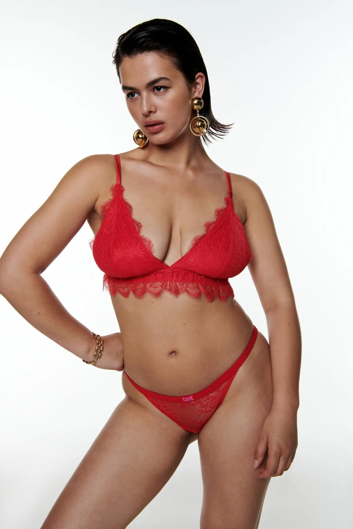 Love Stories Gwen Gepolsteter Spitzen-Bralette Rot Outlet