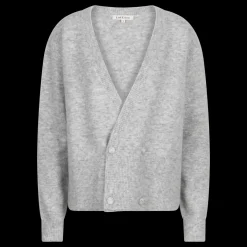 Love Stories Iris Gemütliche Strickjacke mit Knöpfen Grau Online