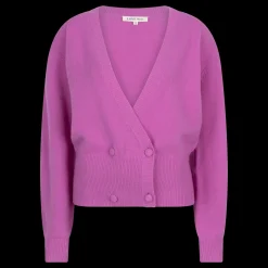 Love Stories Iris Gemütliche Strickjacke mit Knöpfen Dunkelrosa Clearance