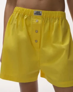 Love Stories James Shorts im Boxershorts-Stil Gelb New