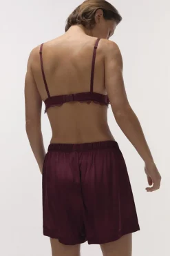 Love Stories James Shorts im Boxershort-Stil Burgund Fashion