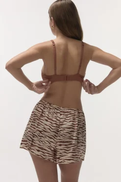 Love Stories Johnny Bequeme Pyjamashorts Braun Best