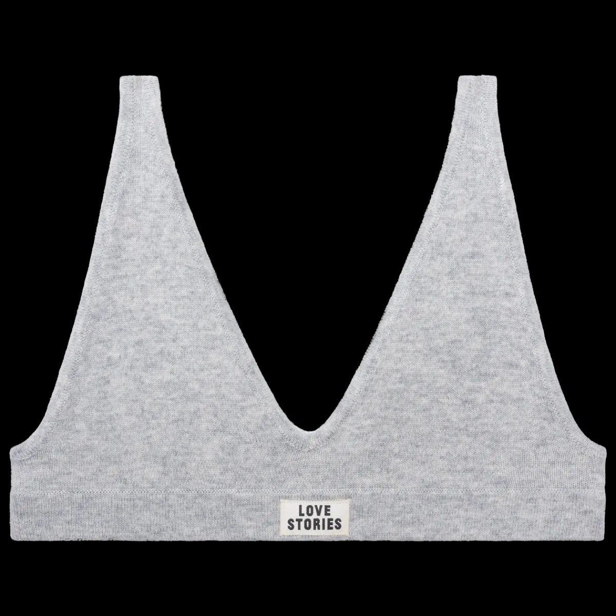 Love Stories Josey Bequemer Woll-Bralette Grau Clearance