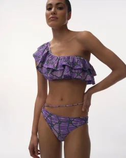 Love Stories Julia Bikini-Oberteil mit einer Schulter Lila Hot
