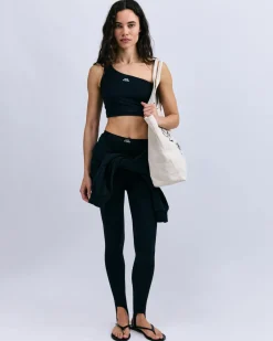 Love Stories Kaia Ein-Schulter-Sportoberteil Schwarz Sale