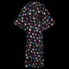 Love Stories Laura Eleganter langer Morgenmantel Schwarz Clearance