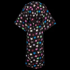 Love Stories Laura Eleganter langer Morgenmantel Schwarz Clearance