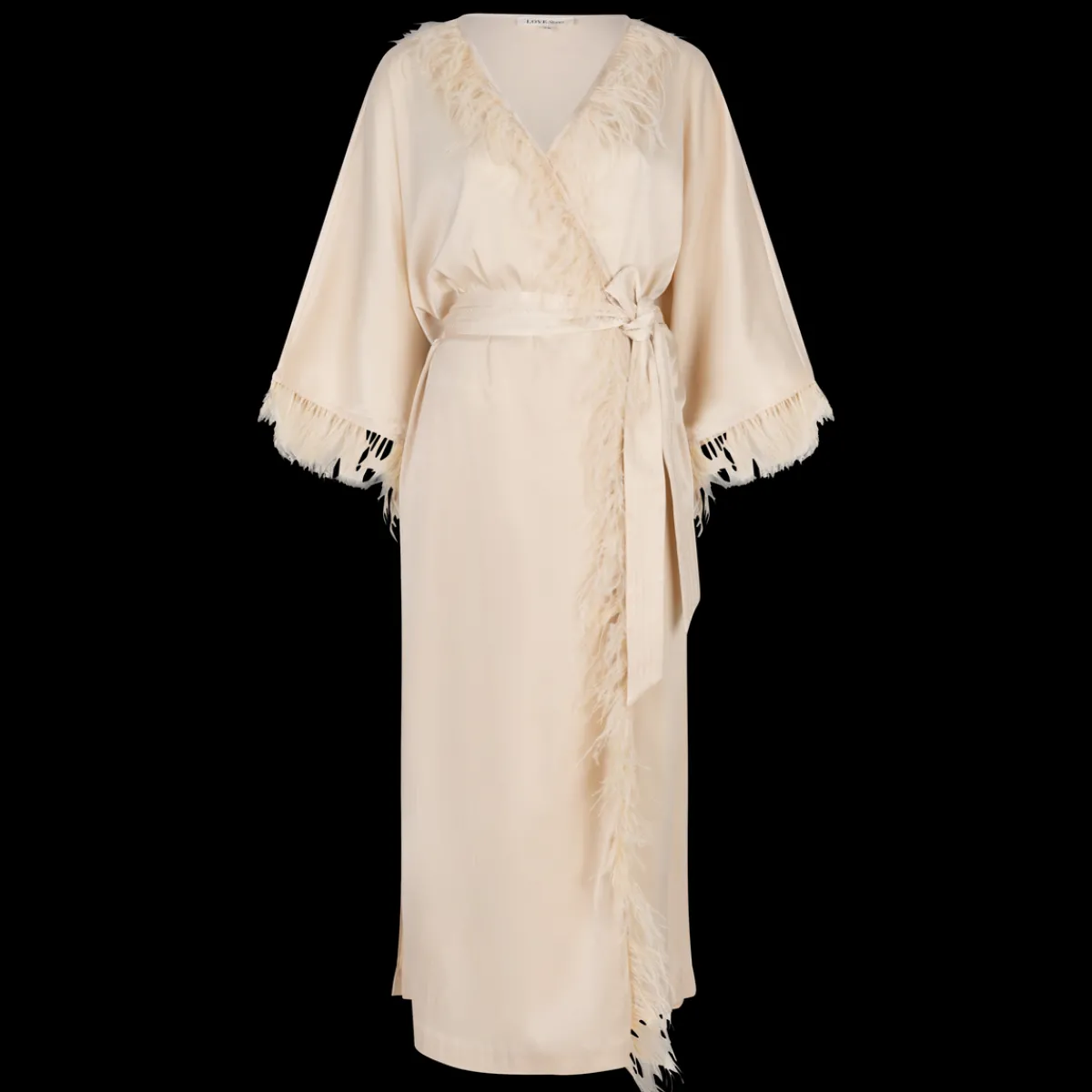 Love Stories Laura Elegantes langes Gewand Off-White Sale