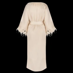 Love Stories Laura Elegantes langes Gewand Off-White Sale
