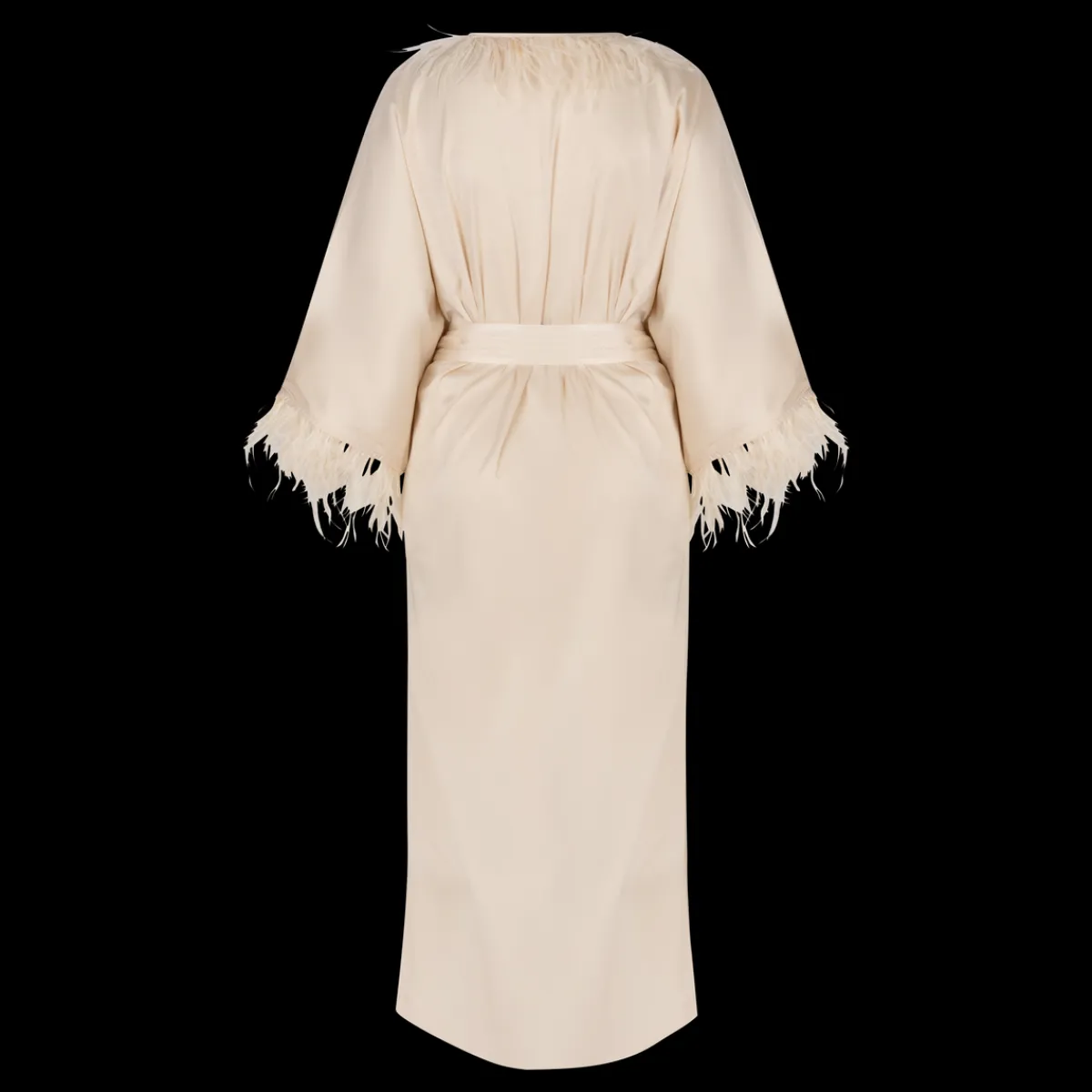 Love Stories Laura Elegantes langes Gewand Off-White Sale