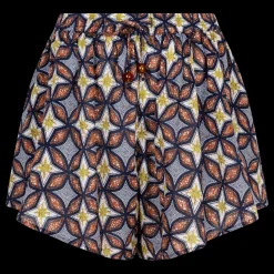 Love Stories Leonardo Bedruckte Shorts mit hoher Taille Blau Online