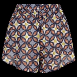 Love Stories Leonardo Bedruckte Shorts mit hoher Taille Blau Online