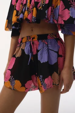 Love Stories Leonardo Bedruckte Shorts mit hoher Taille Lila Discount