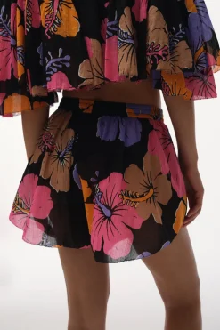 Love Stories Leonardo Bedruckte Shorts mit hoher Taille Lila Discount