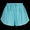 Love Stories Leonardo Shorts mit hoher Taille und Aufdruck Hellblau Fashion