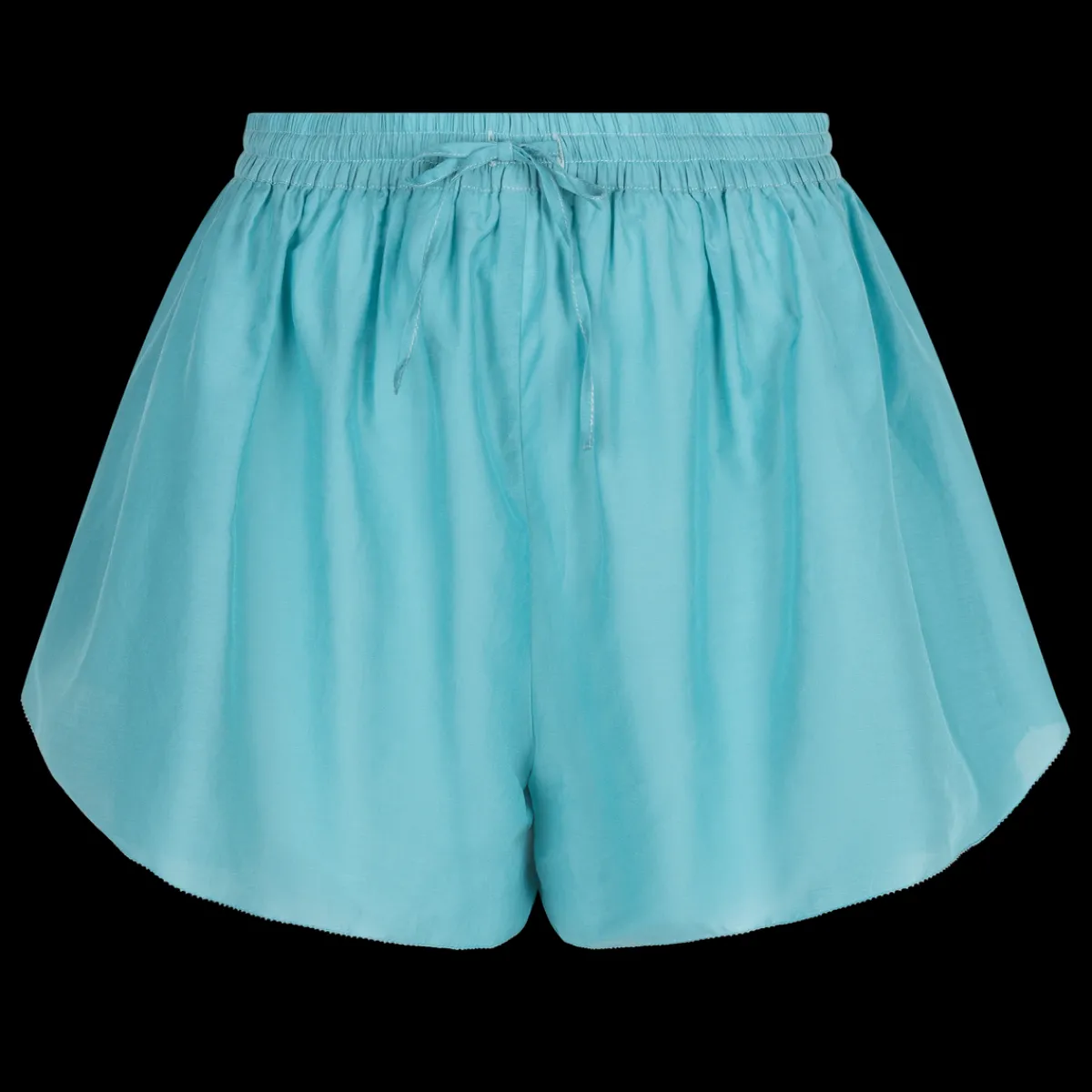 Love Stories Leonardo Shorts mit hoher Taille und Aufdruck Hellblau Fashion