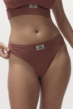 Love Stories Lima Bequemer Slip Braun New