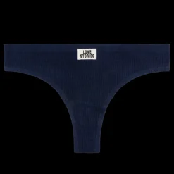 Love Stories Lima Bequemer String-Slip Blau New