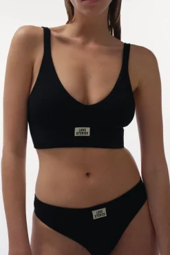 Love Stories Lima Bequemer String-Slip Schwarz Clearance