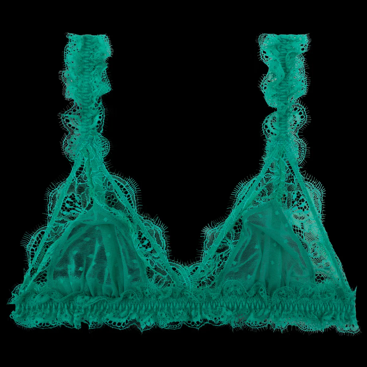 Love Stories Love Lace Zarte Triangle Bralette Grün Hot