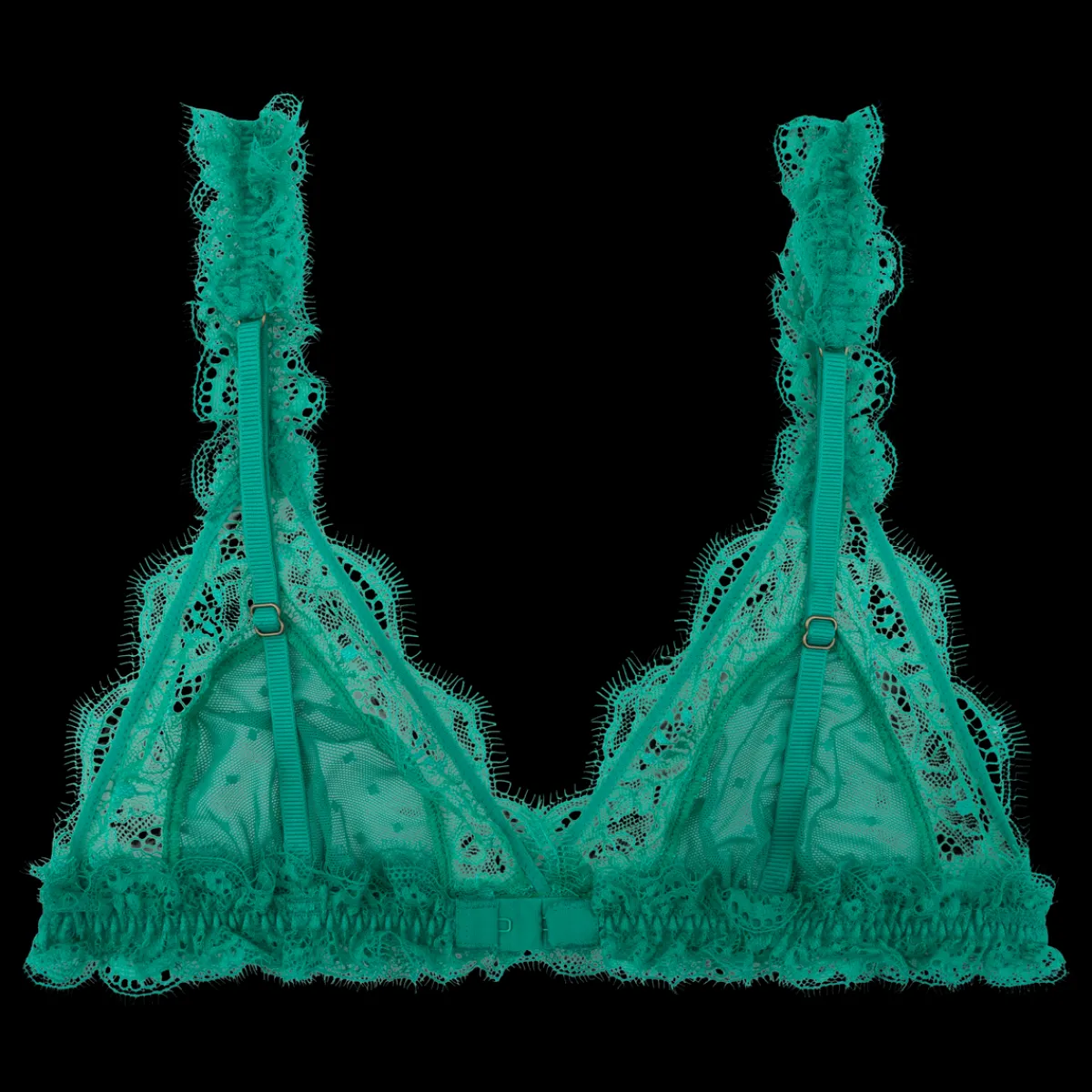 Love Stories Love Lace Zarte Triangle Bralette Grün Hot