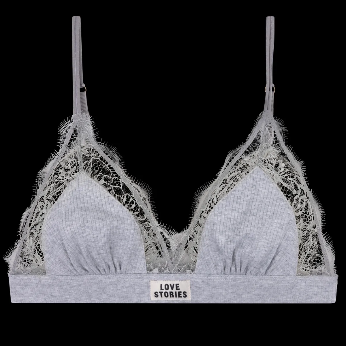 Love Stories Love Lace Zarte Triangle-Bralette Grau New