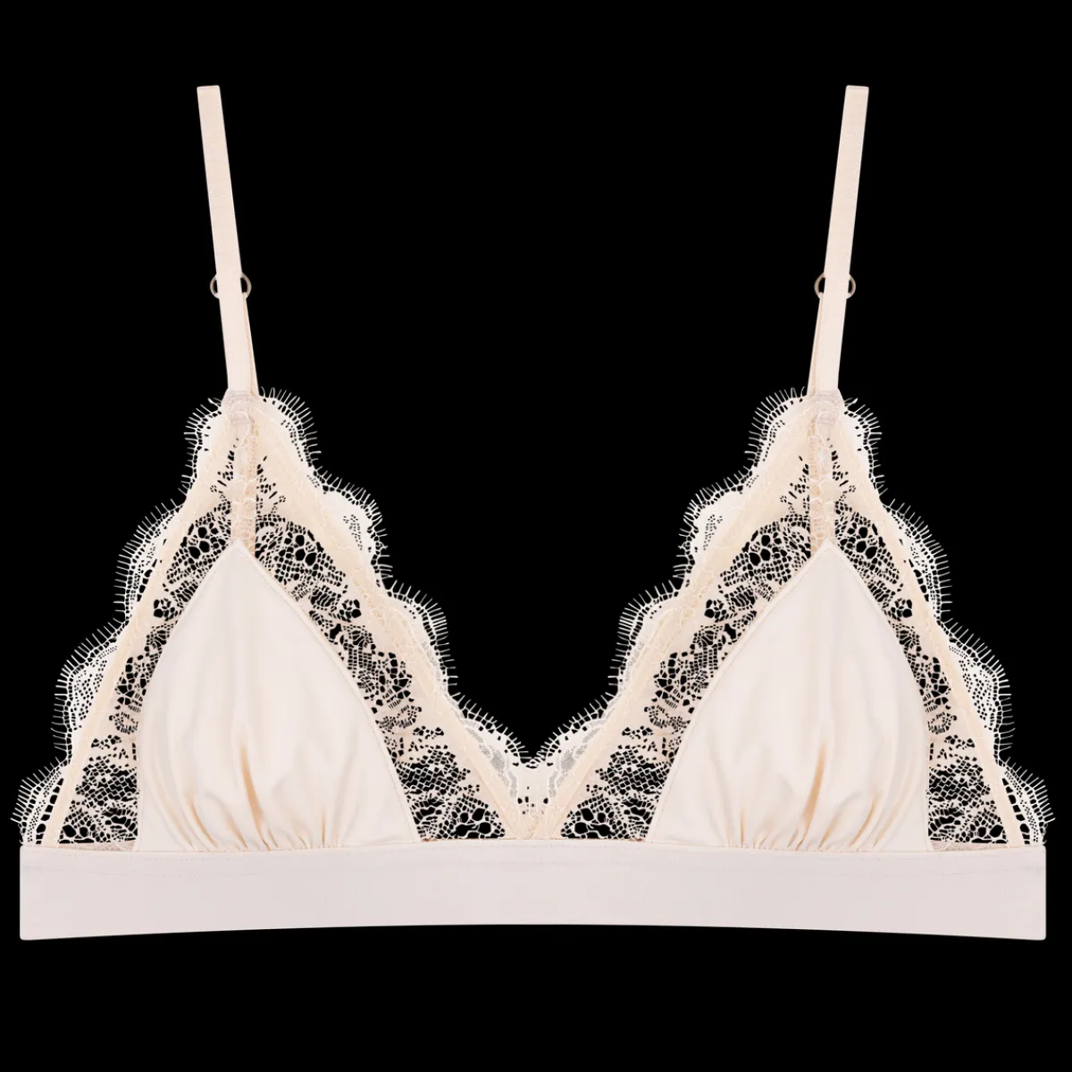 Love Stories Love Lace Zartes Triangle-Bralette Off-White Sale